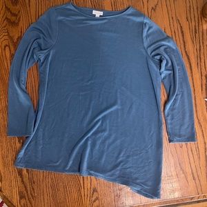 Pure Jill Luxe Tencel asymmetrical tunic top